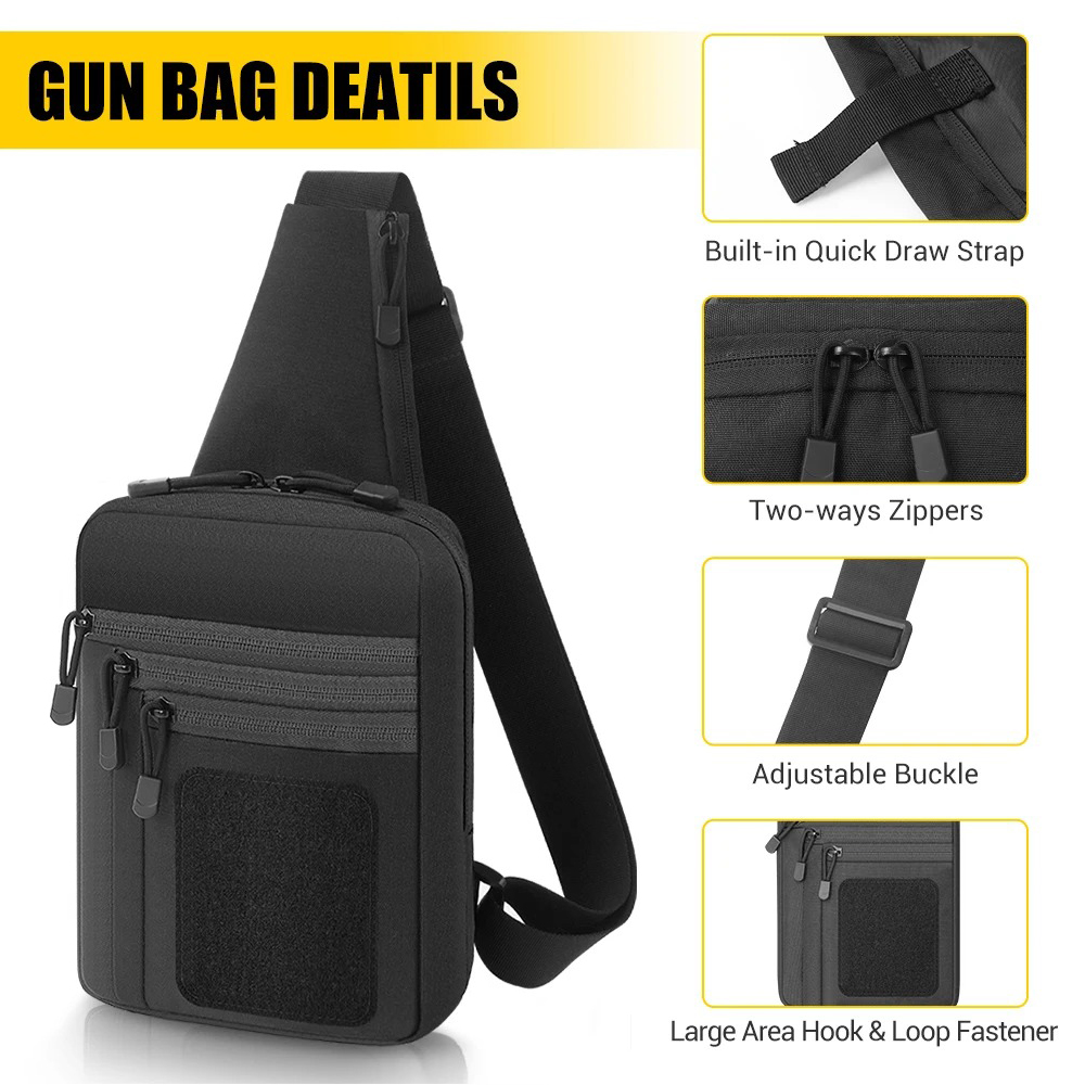 Bolso táctico de pecho para po - Edc Carry Pistols reseña y precio