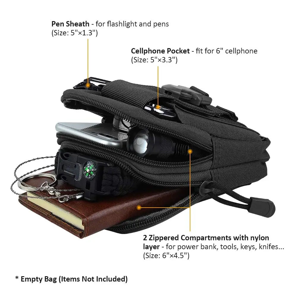 Bolsa de Cintura Táctica para  - Edc Carry Belt reseña y precio